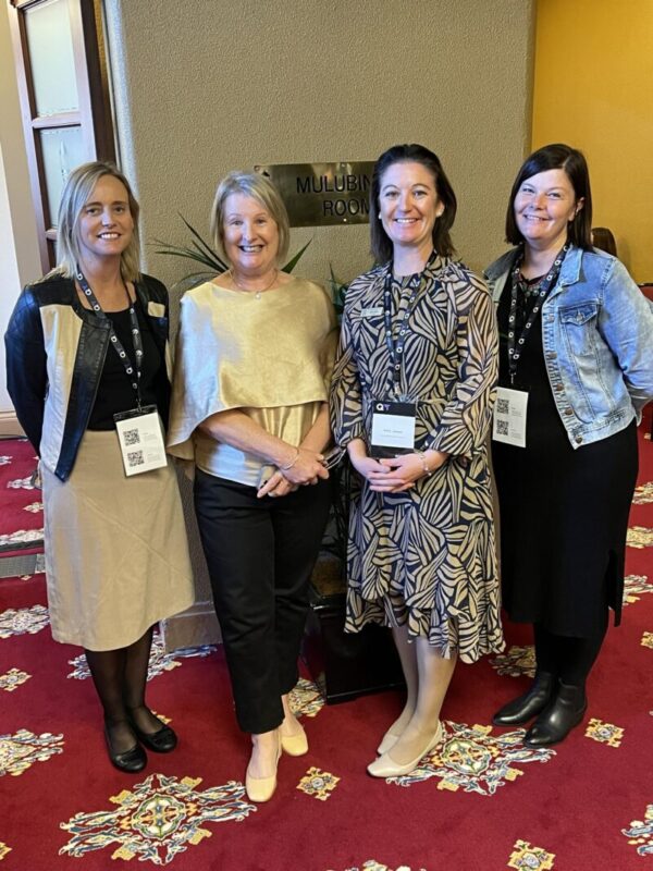 The Leadership Team from Tullamore Central with Jenny Gore.