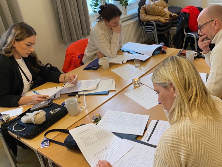 Swedish educators at the QTR workshop